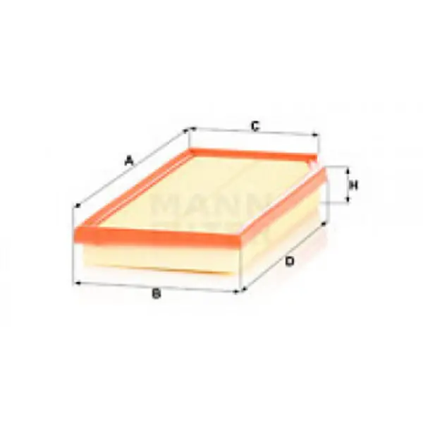 Image of x1 Mann-Filter Air Filter C36016 Made in DE