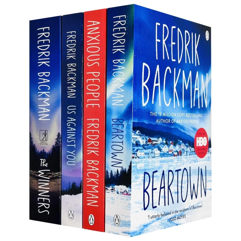 Image of Fredrik Backman Beartown Collection 4 Books Set (Beartown, The Winner, Us Against You &Anxious People) Fredrik Backman Books