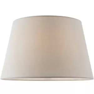 Image of 14" Round Tapered Lamp Shade Light Grey Cotton Fabric Modern Simple Light Cover