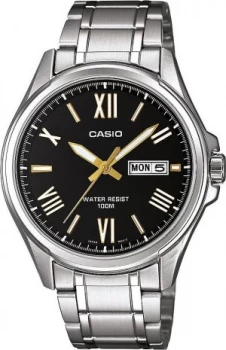 Image of Casio Mens Silver Stainless Steel Bracelet Watch