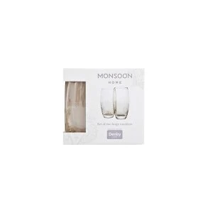 Image of Monsoon Lucille Gold Large Tumbler Pack Of 2