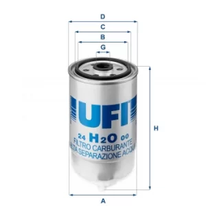 Image of 24.H2O.00 UFI Fuel Filter
