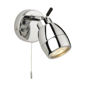 Image of Firstlight Marine - 1 Light Single Switched Bathroom Ceiling Spotlight Chrome IP44, GU10