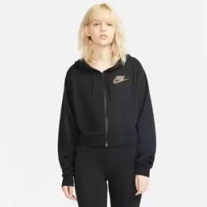 Image of Nike Leo Full Zip Hoodie Womens - Black