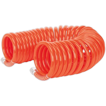 Image of Sealey Coiled Air Line Hose 8mm 10m