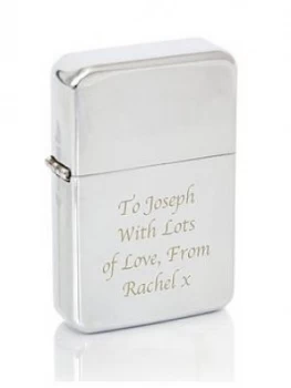 Image of Personalised Silver Windproof Lighter, Women