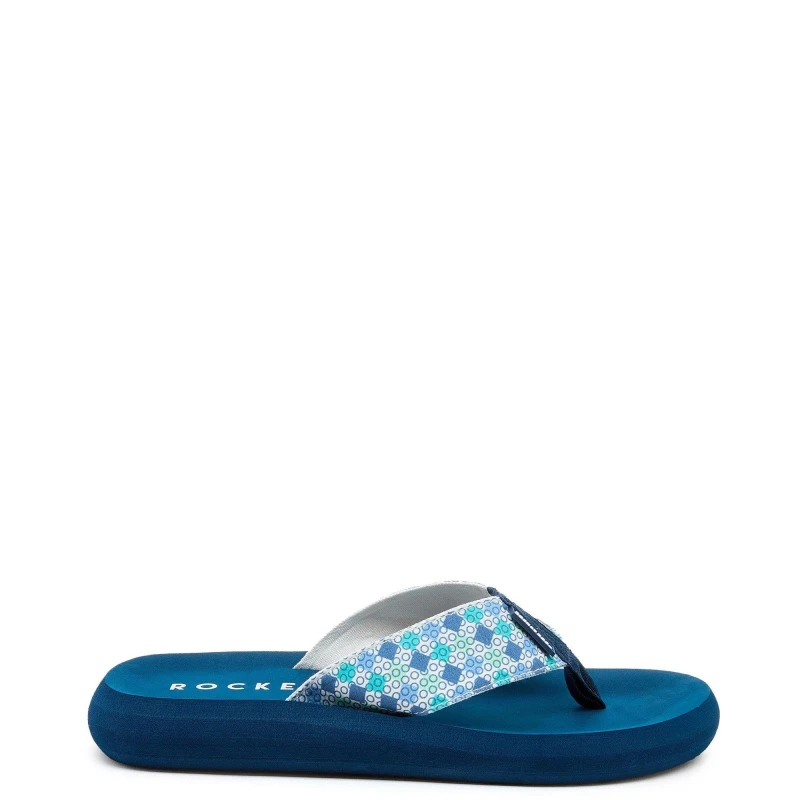 Image of Rocket Dog Womens Spotlight Knox Flip Flops UK Size 5 (EU 38) White Multi RKD295-WHITE-5