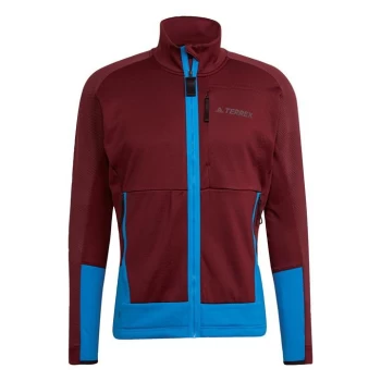 Image of adidas Terrex Tech Flooce Hiking Fleece Mens - Red