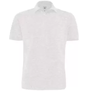 Image of B&C Mens Heavymill Short Sleeve Cotton Polo Shirt (S) (Ash)