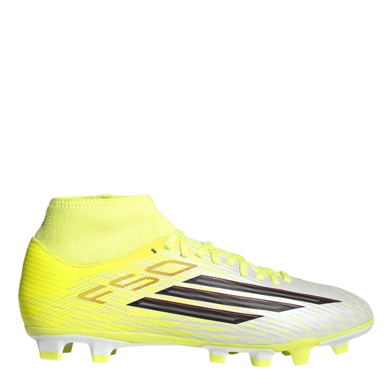 Image of adidas Mens addias F50 Club Mid Cut Firm Ground Football Boots Solar Yellow male 6 (39.3)