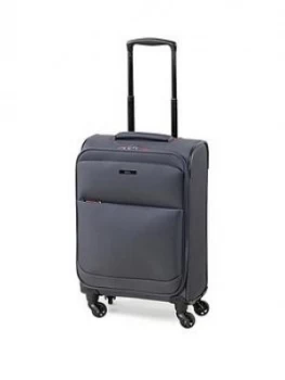Image of Rock Luggage Ever-Lite Carry-On 4 Wheel Charcoal Suitcase