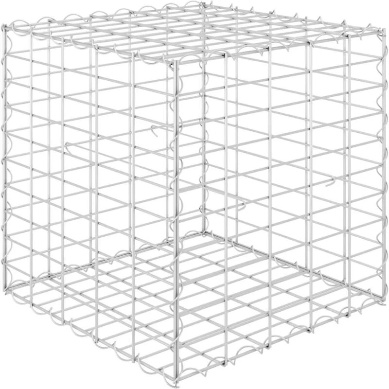 Image of VIDAXL Cube Gabion Raised Bed Steel Wire 50x50x50cm Vidaxl 8719883734781