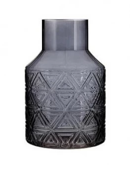 Image of Premier Housewares Complements Dakota Grey Glass Vase