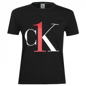 Image of Calvin Klein One Short Sleeve Crew Neck T Shirt - Black 001
