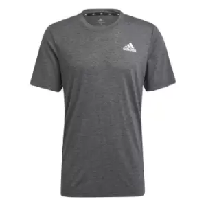 Image of adidas Primeblue Designed 2 Move Heathered Sport T-Shirt - Grey