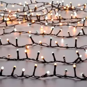 Image of Festive 18.9m Indoor & Outdoor Christmas Tree Fairy Lights 760 White & Warm White LEDs