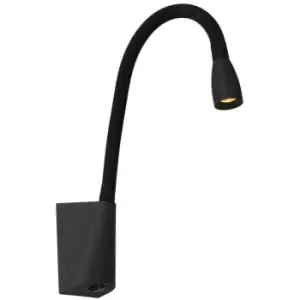 Image of Lucide GALEN-LED - Bedside Lamp - LED - 1x3W 3000K - Black