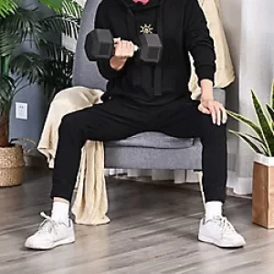 Image of Homcom Single Rubber Hand Weights 2.5 kg