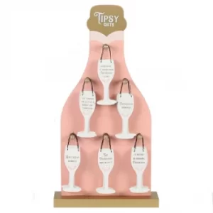 Image of Tipsy Gifts Mini Prosecco Signs (Pack of 6)