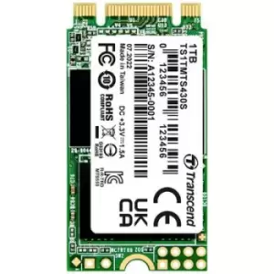 Image of Transcend 430S 1TB Internal M.2 PCIe NVMe SSD 2242 M.2 SATA 6 Gbps Retail TS1TMTS430S