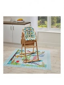 Image of East Coast Tropical Friends Highchair Insert and Splash Mat