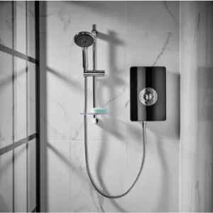 Image of Triton Aspirante 9.5kW Electric Shower Modern Black Gloss 5 Spray