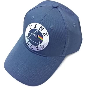 Image of Pink Floyd - Circle Logo Mens Baseball Cap - Denim Blue