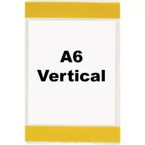 Image of Document sleeve, self-adhesive, for A6, portrait format, short side open, pack of 10