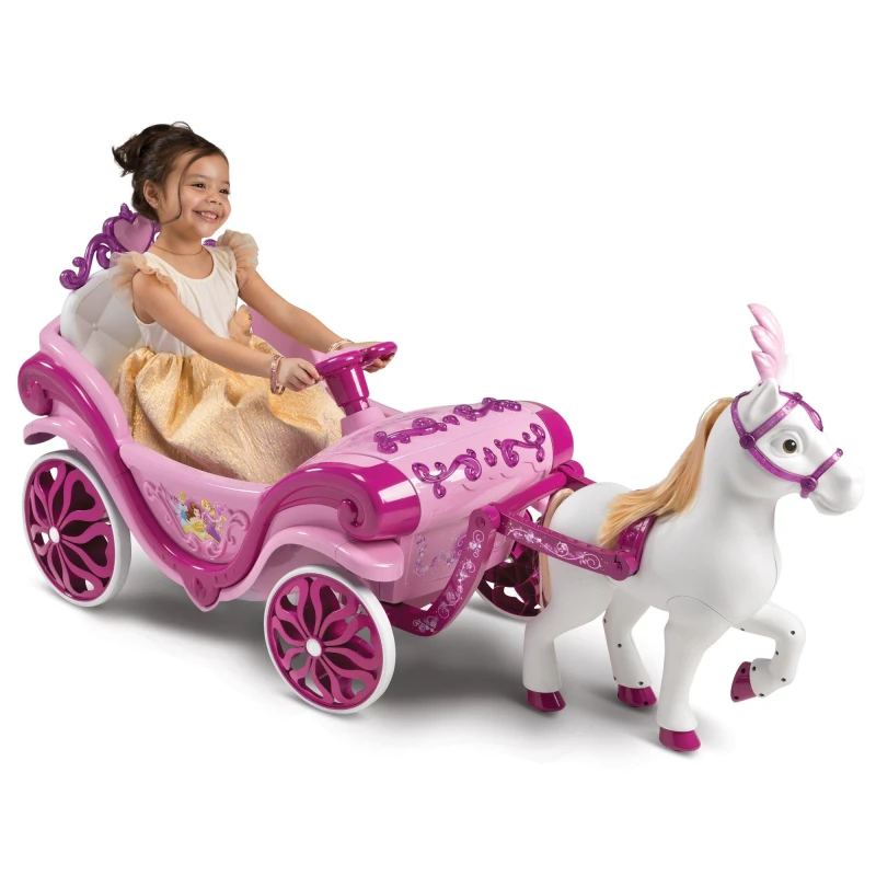 Image of Disney Princess Horse and Carriage Ride-On - 6V