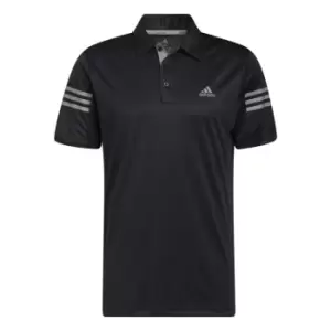 Image of adidas 3 Stripe Polo Shirt Mens - Black