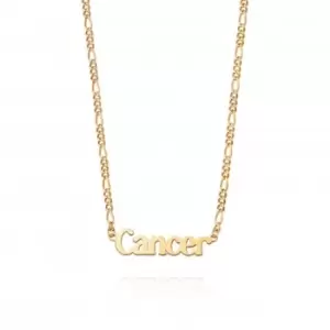 Image of Cancer Zodiac 18ct Gold Plated Necklace ZN04_GP