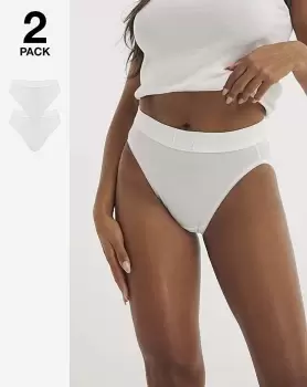 Image of Sloggi 2Pk Double Comfort Tai Briefs Wht