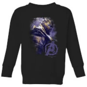 Image of Avengers Endgame Thanos Brushed Kids Sweatshirt - Black - 5-6 Years