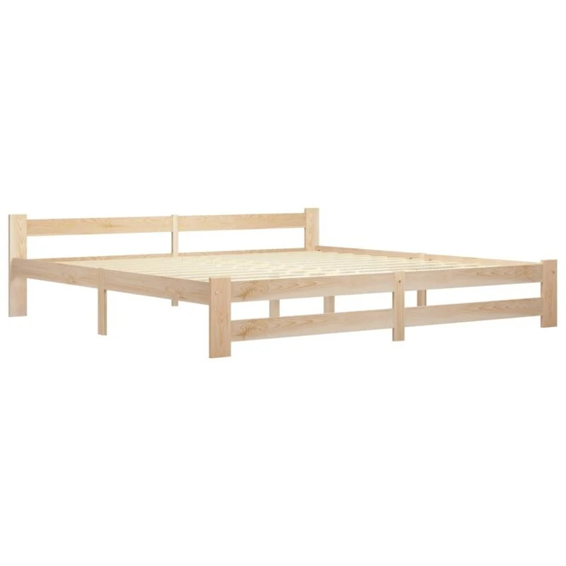 Image of VIDAXL Bed Frame without Mattress Solid Pine Wood 200x200cm Vidaxl 8720286289808