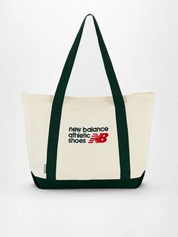 Image of New Balance Classic Canvas Tote Bag - Green Unisex One Size