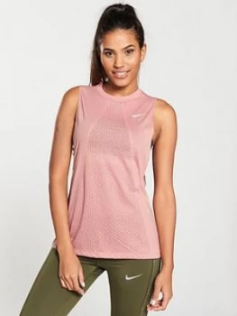 Image of Nike Run Tailwind Cool Tank Pink Size S Women