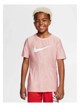 Image of Nike Boys Training T-Shirt - Red White