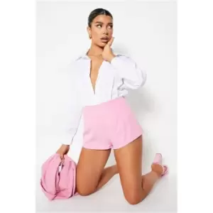 Image of I Saw It First Pink Tailored Woven Knicker Short - Pink