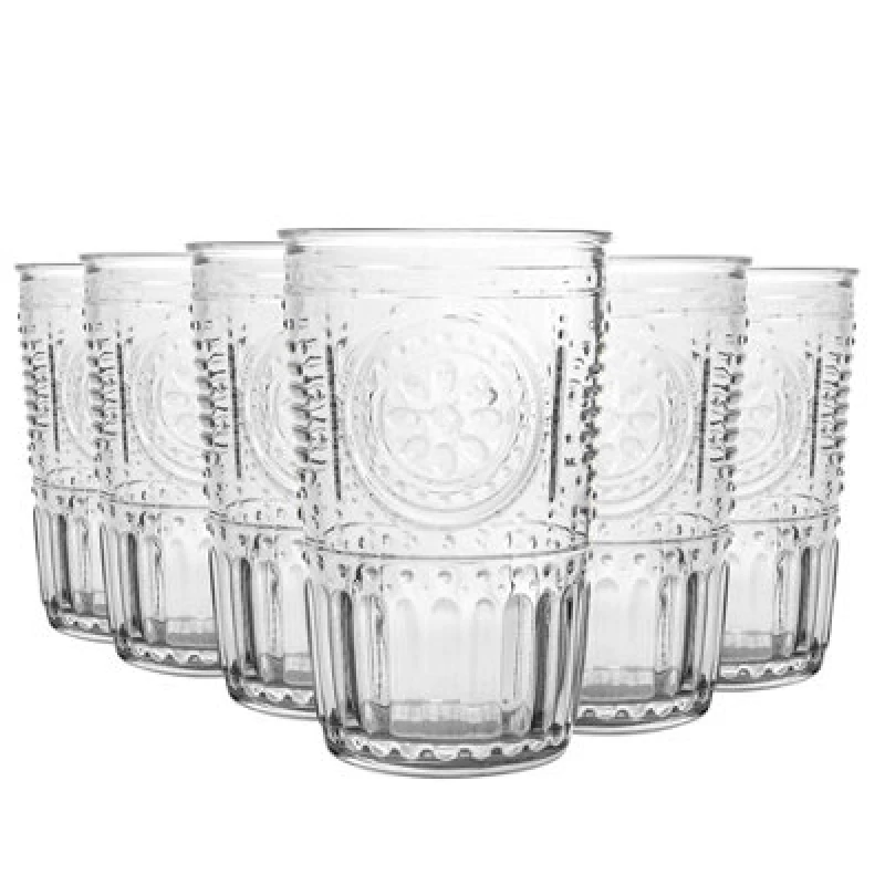 Image of Bormioli Rocco Romantic Water Glasses - 305ml - Clear - Pack of 6 Clear unisex