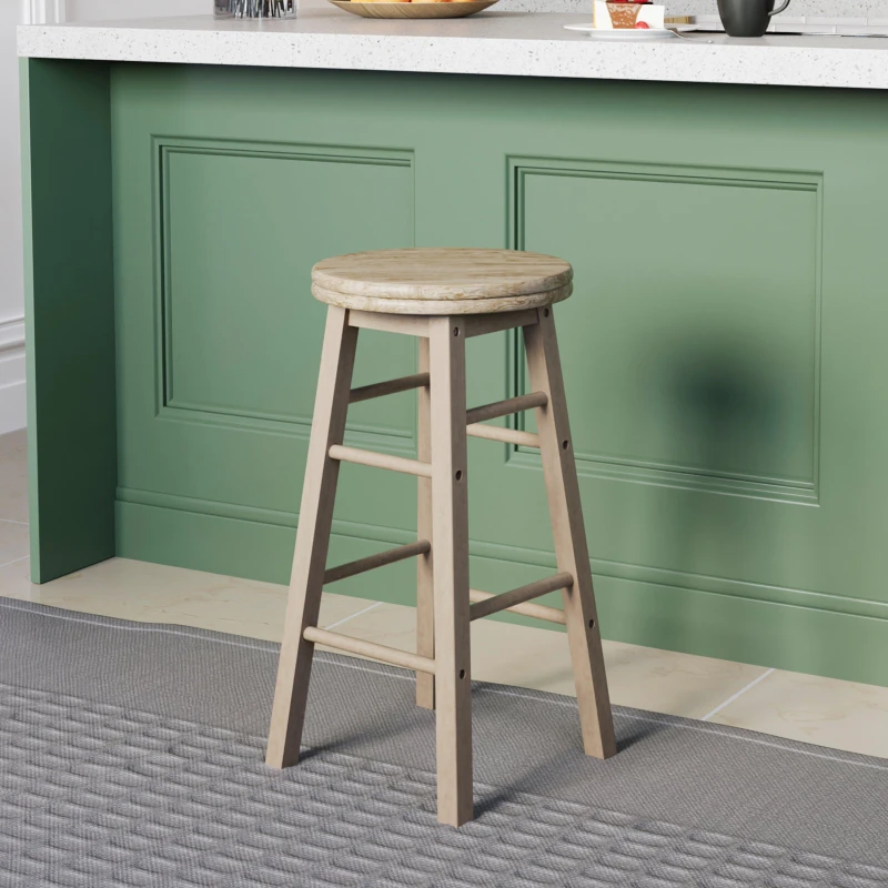 Image of Lassic Chef Vida Wooden Revolving Bar Stool Pine unisex One Size