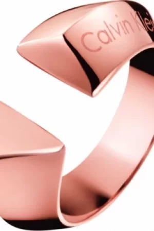 Image of Ladies Calvin Klein PVD rose plating Size N Shape Ring KJ4TPR100107