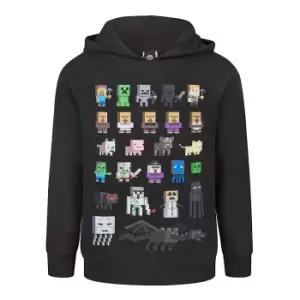 Image of Minecraft Boys Sprites Hoodie (9-10 Years) (Black)