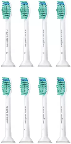 Image of Philips Sonicare ProResults St &ard HX6018/07 Replacement Heads White Toothbrush 8Pcs