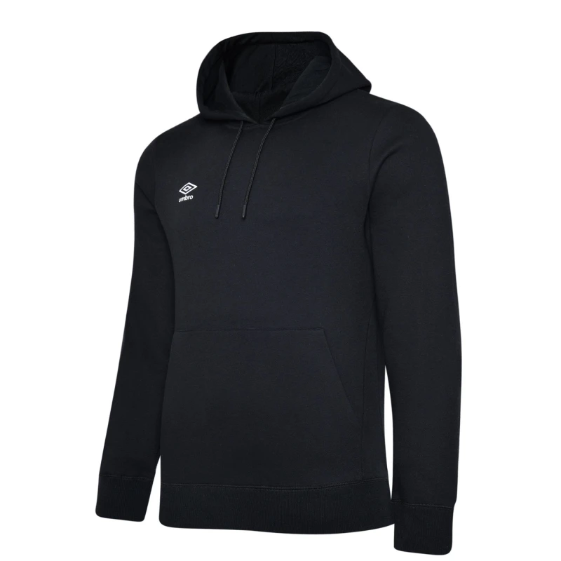 Image of Umbro Club Leisure Drawstring Hoodie in Black Size: 11-12 Years Black Unisex 11-12 Years