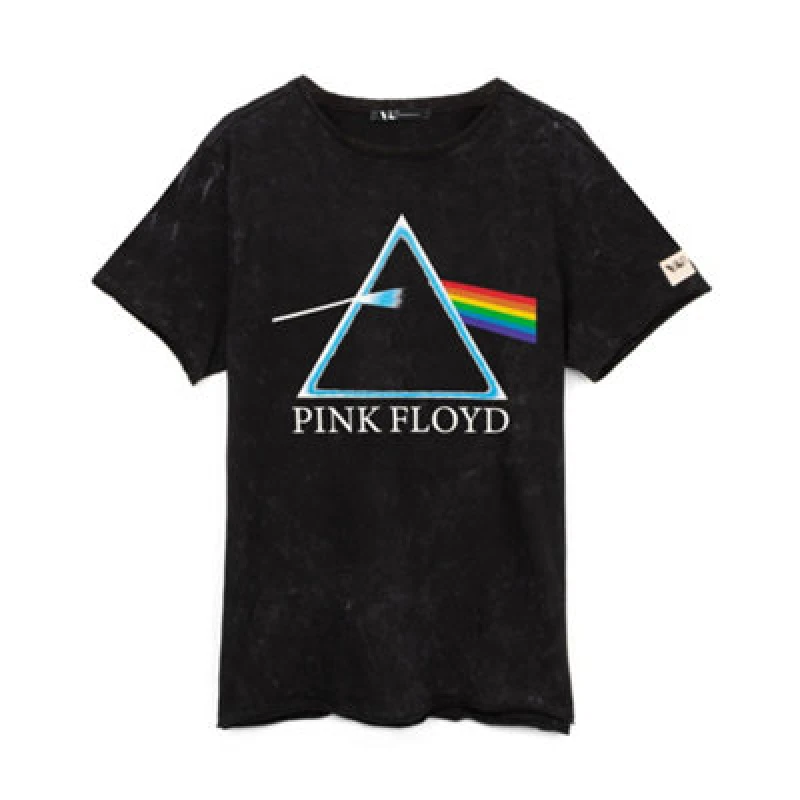 Image of Pink Floyd Pink Floyd Short Sleeved T-Shirt in Black Size: Medium Black M Unisex 5056210188668