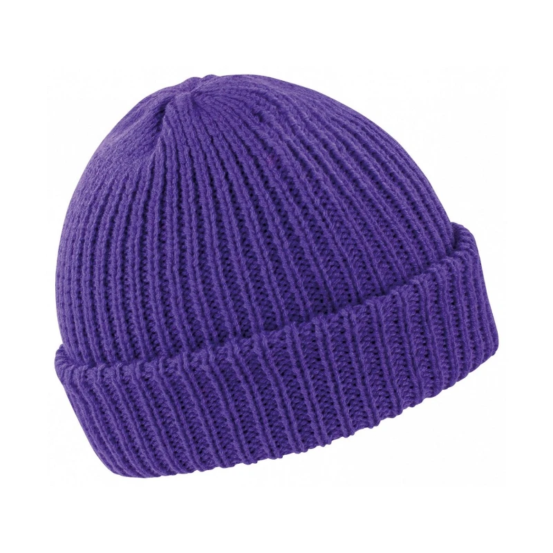 Image of Result Result Men Whistler Beanie in Purple Purple One Size Male 5063470679478