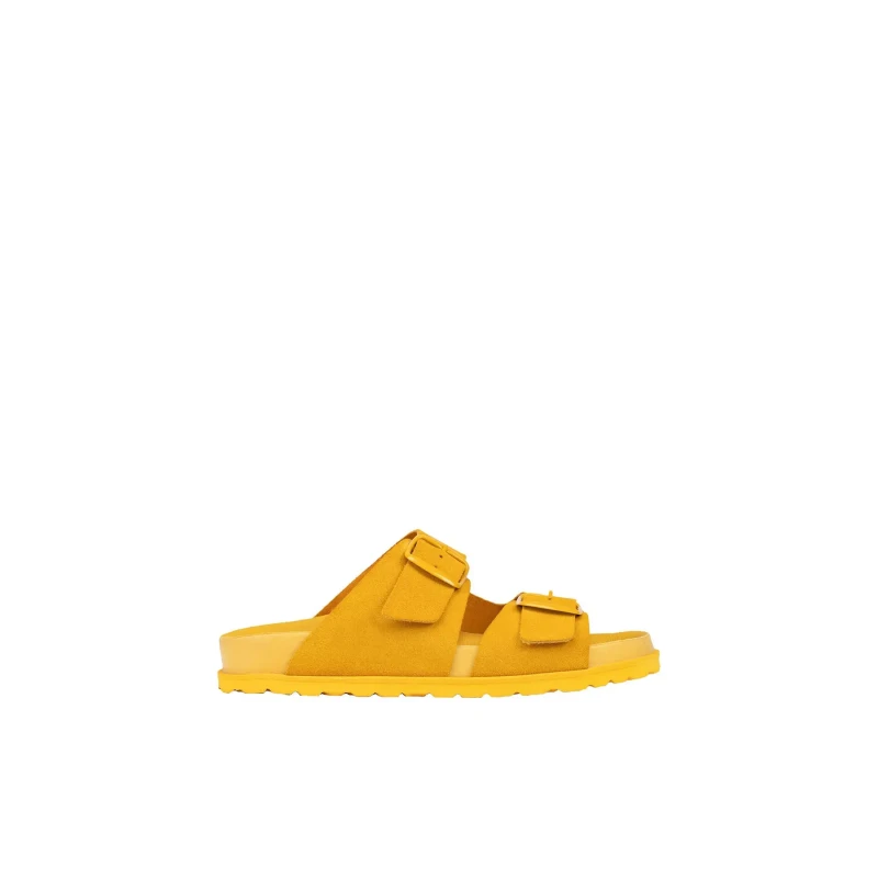 Image of Geox Womens slides Geox SandyBett Jaune Female 41