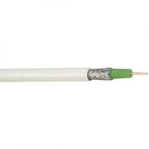 Image of Coax Outside diameter 6.90 mm 75 100 dB White Green Hama 86684 Sold by the metre