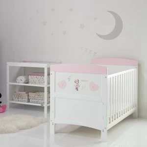 Image of Disney Minnie Mouse 2 Piece Room Set & Changing Mat - Hearts