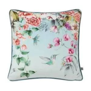 Image of Graham & Brown Graham and Brown Ethereal Flora Feather Filled Cushion - Dawn, Velvet, Floral